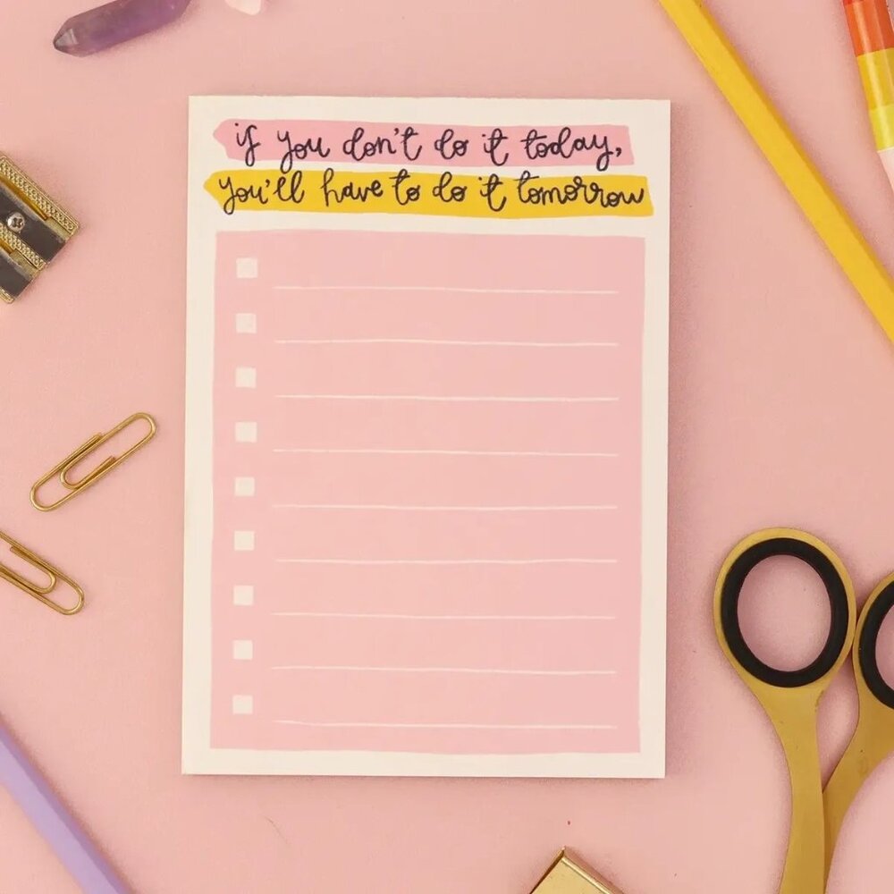 FINAL ONES!!! ($8) Notepad - Do It Today